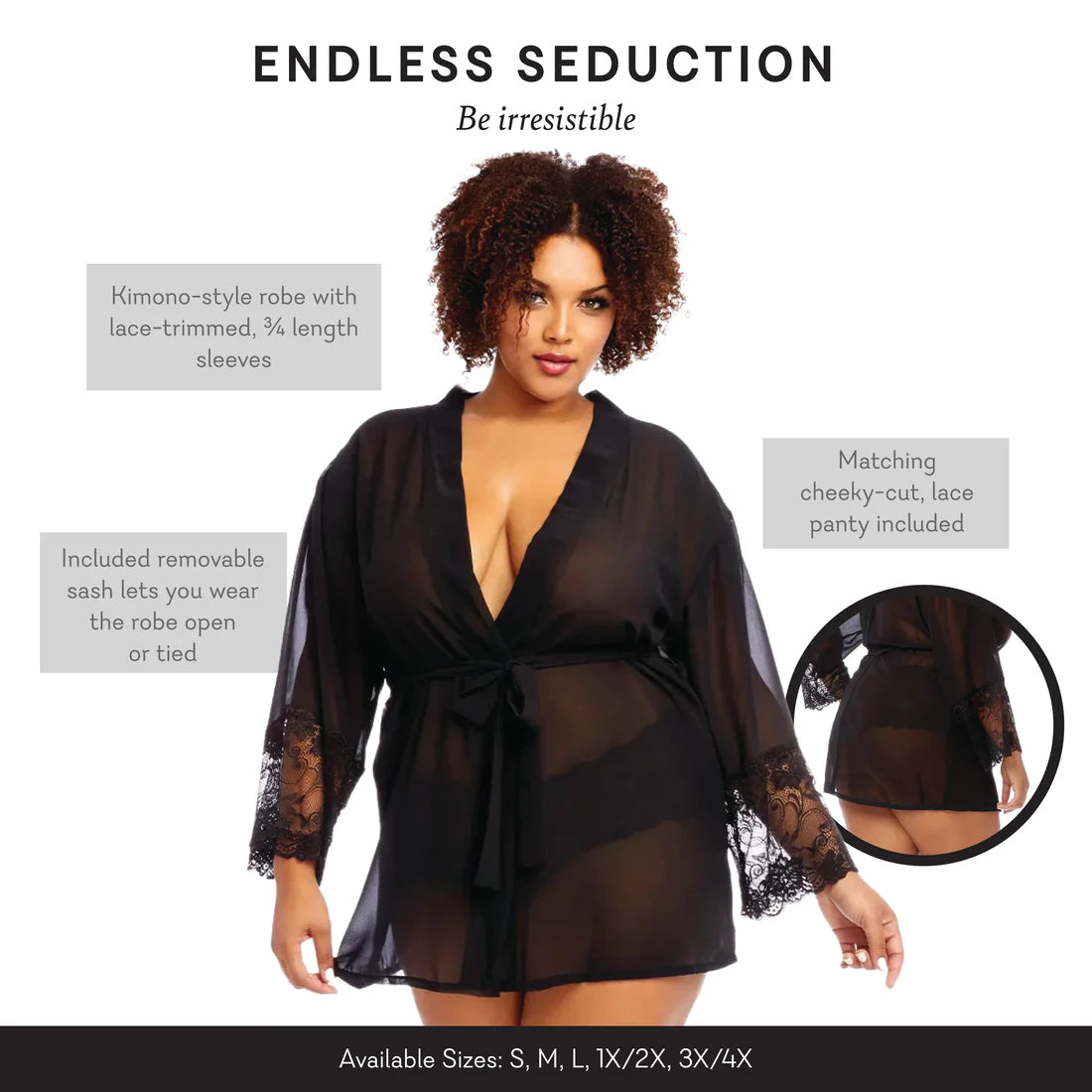 Endless Seduction - Kimono Robe & Panty Set